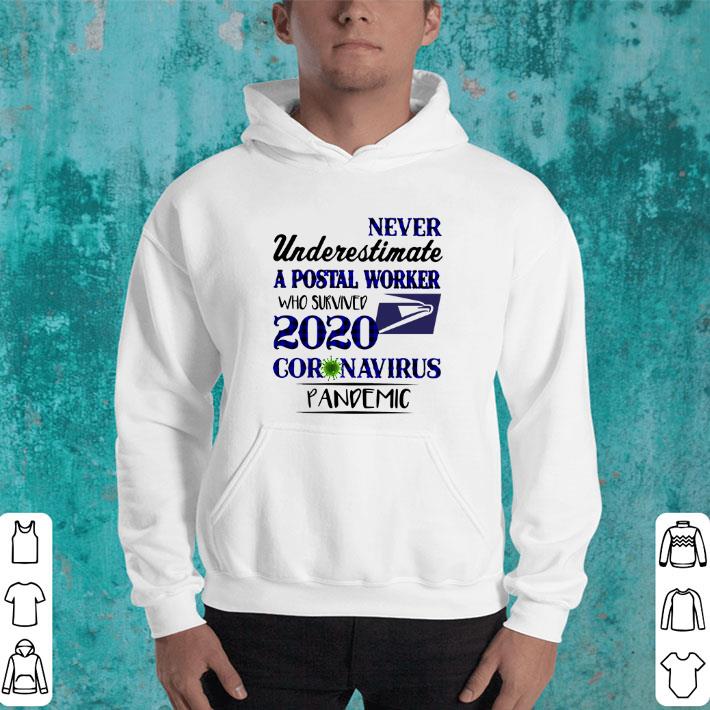 Official Never underestimate a Postal Worker who survived 2020 coronavirus pandemic shirt 4 - Official Never underestimate a Postal Worker who survived 2020 coronavirus pandemic shirt