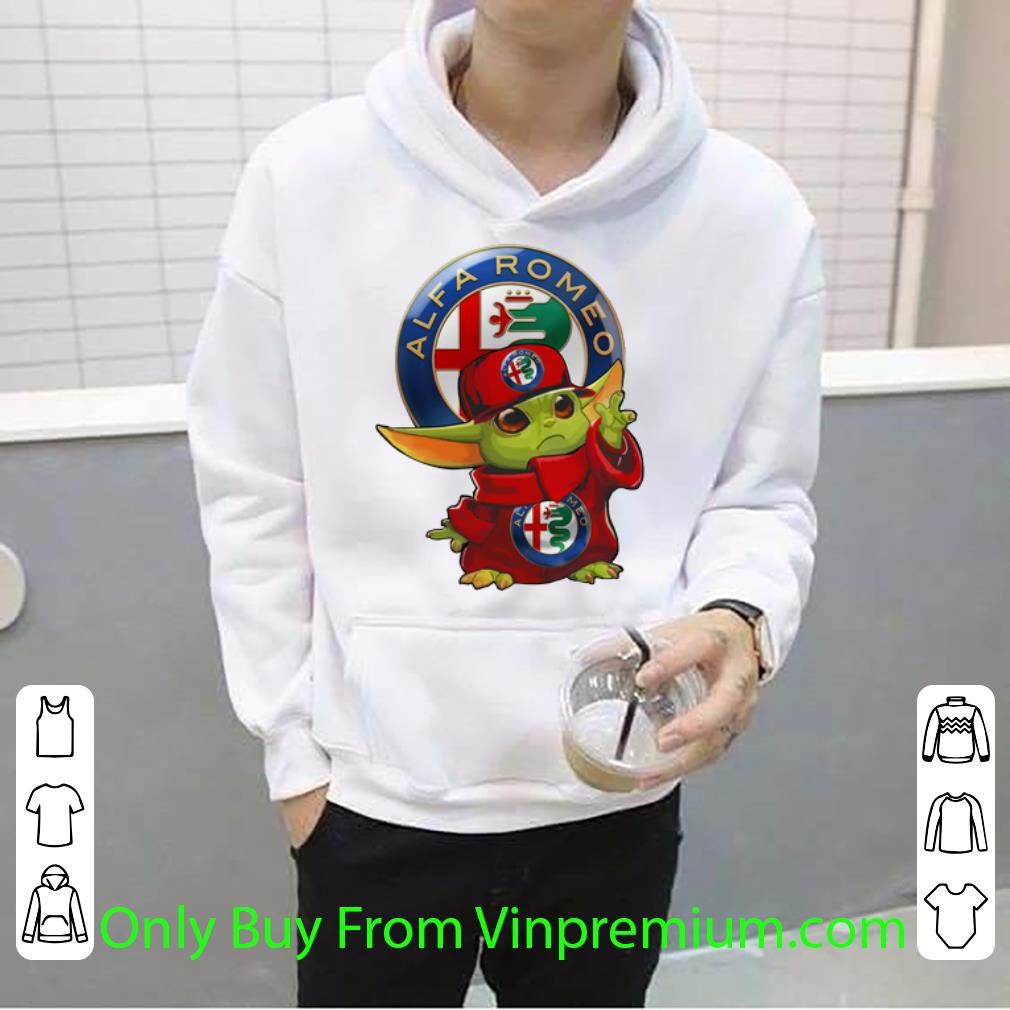 Star Wars Baby Yoda Alfa Romeo Shirt 4 - Star Wars Baby Yoda Alfa Romeo Shirt
