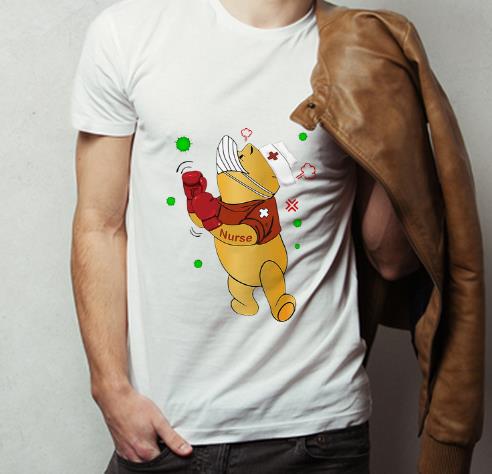 Winnie the Pooh Nurse Boxing Coronavirus Shirt 4 - Winnie-the-Pooh Nurse Boxing Coronavirus Shirt