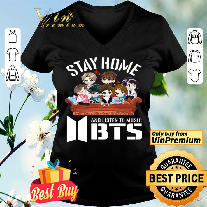 Stay Home And Listen To Music BTS shirt