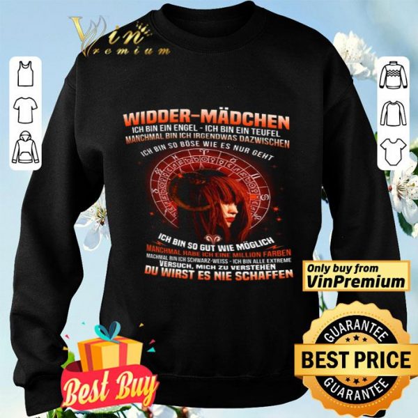 Widder Mädchen Ich Bin Ein Engel Ich Bin Ein Teufel Manchmal Bin shirt