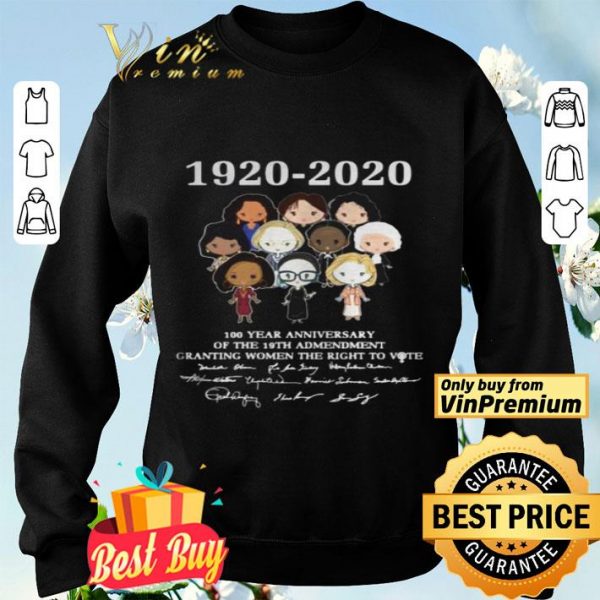 Year Anniversary Of The 19th Amendment Granting Women The Right To Vote shirt