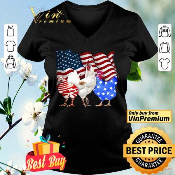 Chicken American Flag shirt