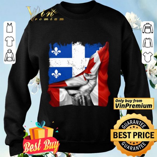 Quebec Canada flag shirt