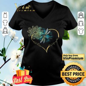 Flower Dragonfly We Rise By Lifting Others shirt