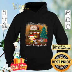 Snoopy Charlie Brown This Is My Hallmark Christmas movies Watching Shirt shirt