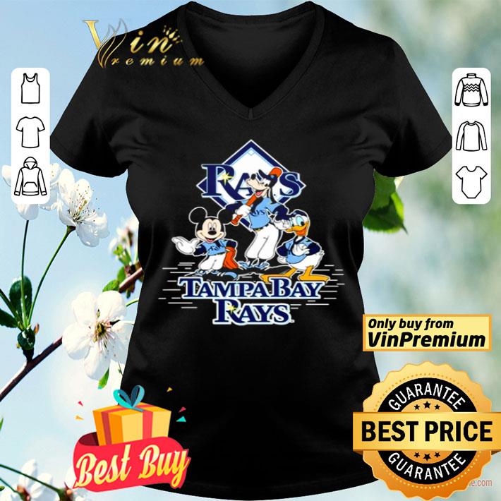 Mickey Mouse Goofy and Donald Duck Tampa Bay Rays shirt