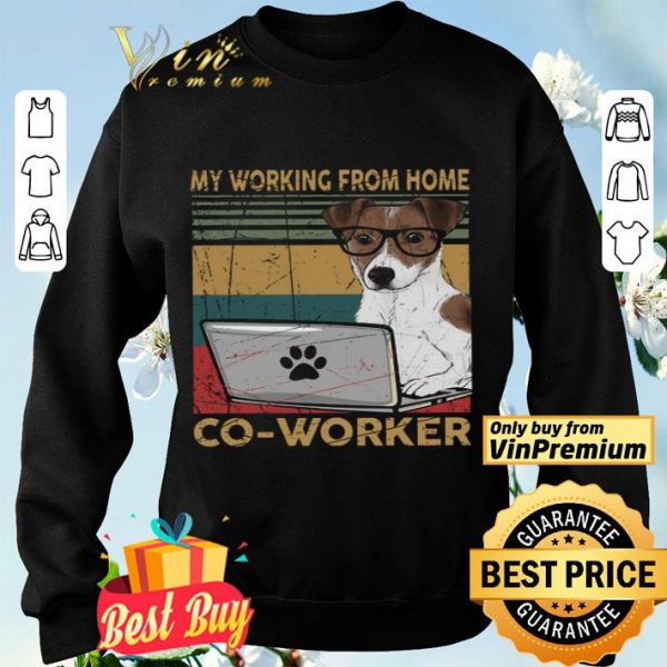 Pit Bull Terrier My Working From Home Co Worker Vintage shirt