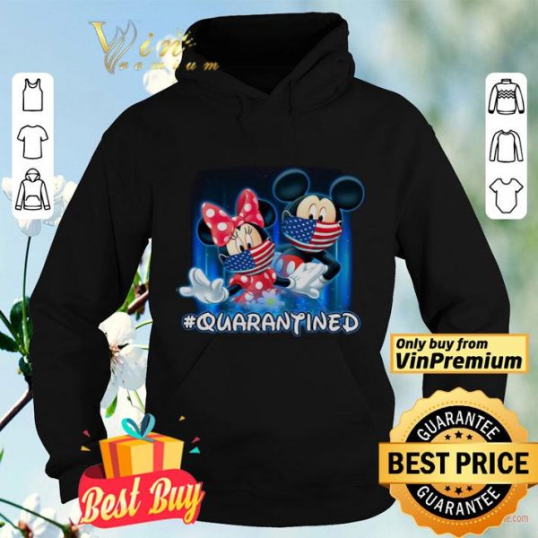Minnie Mickey Mouse Mask American Flag Quarantined shirt