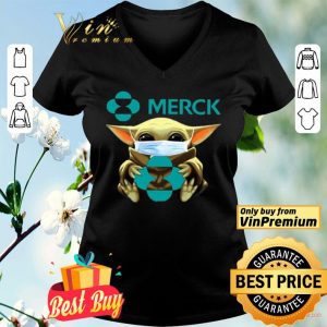 Baby Yoda Face Mask Hug Merck shirt