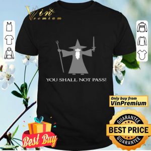 The Lord of the Rings Gandalf Mask You Shall Not Pass shirt