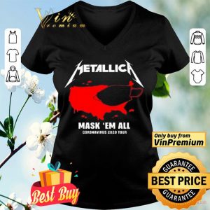 Metallica Mask ‘Em All coronavirus 2020 tour shirt