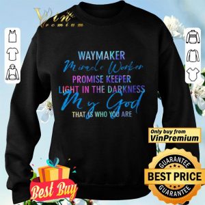 Waymaker Miracle Worker Promise Keeper Light In The Darkness My God shirt