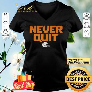 Never quit tennessee volunteers football shirt