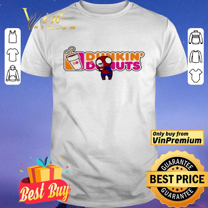 Spider Kid hug Dunkin’ Donuts shirt