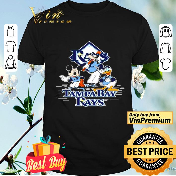 Mickey Mouse Goofy and Donald Duck Tampa Bay Rays shirt