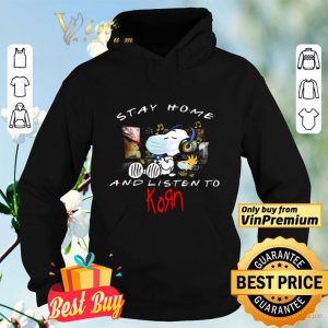 Snoopy Mask Stay Home And Listen To Korn shirt