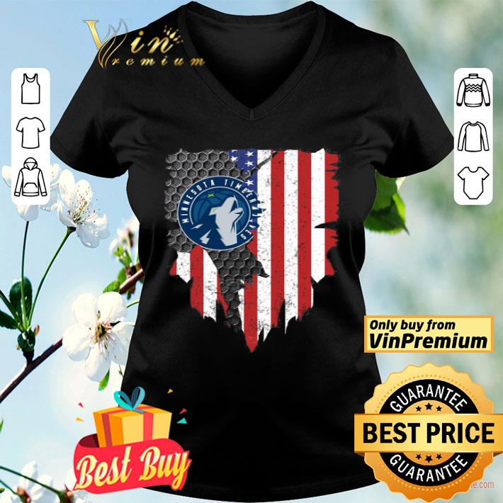 Minnesota Timberwolves Inside American Flag shirt