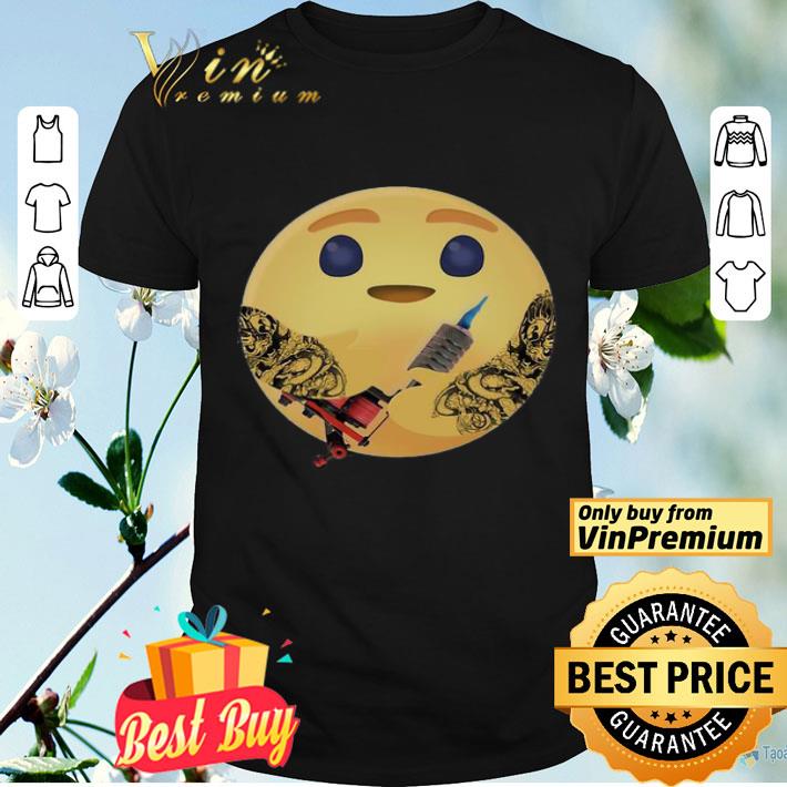 Facebook care emoji hug tattoo machine shirt