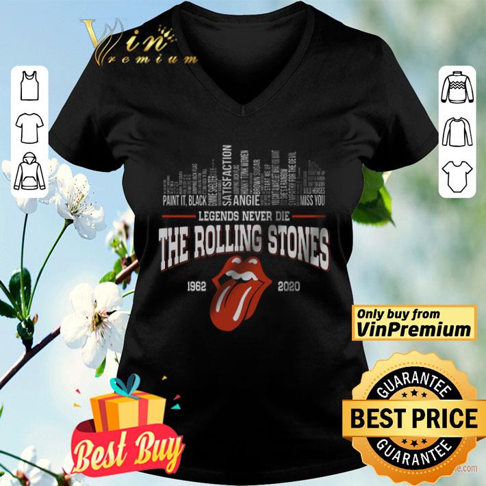 Legends Never Die The Rolling Stones 1962 2020 shirt