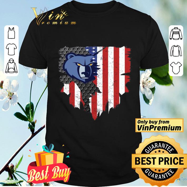 Memphis Grizzlies Inside American Flag shirt