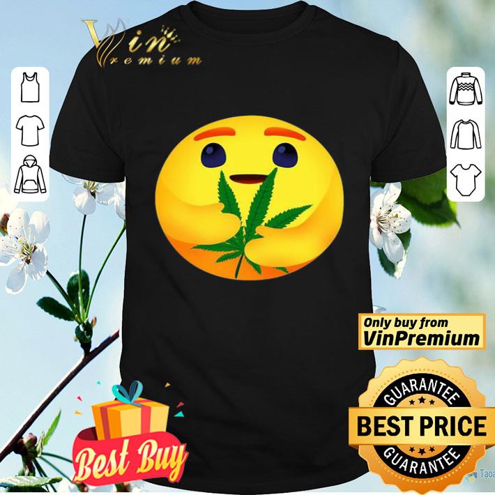 Facebook care emoji hug weed shirt