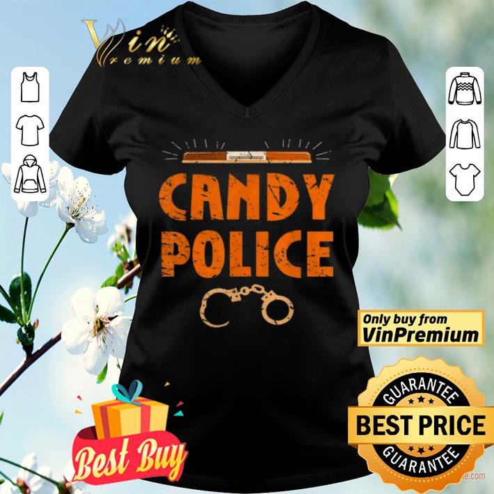 Halloween Costume Candy Police Fun Pumpkin Policeman Uniform shirt