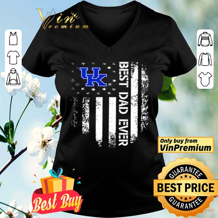 Kentucky Wildcats best dad ever America Flag shirt