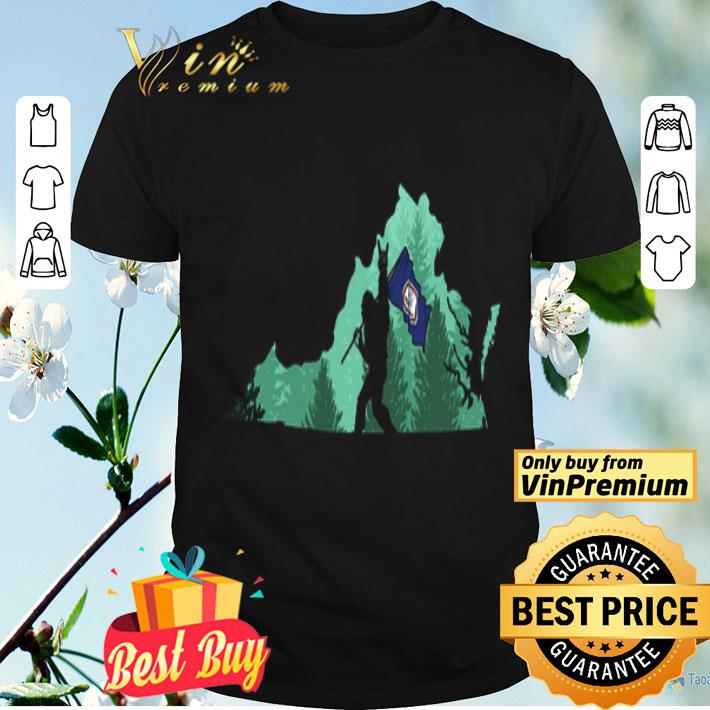 Bigfoot Rock Anf Roll Virginia Flag shirt