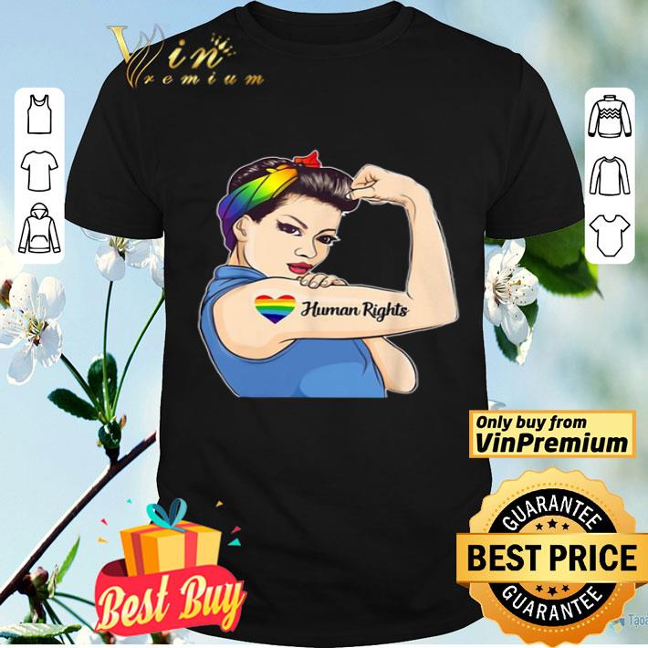 Human Rights LGBT Pride Lady shirt