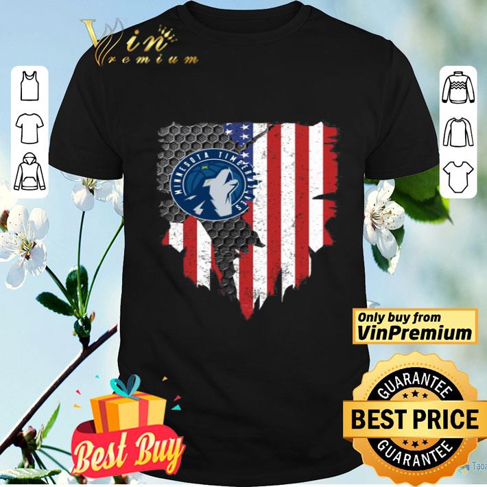 Minnesota Timberwolves Inside American Flag shirt