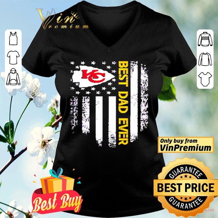 Kansas City Chiefs best dad ever America Flag shirt