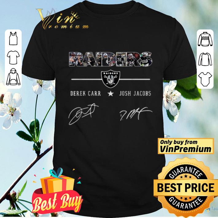 Oakland Raiders Logo Derek Carr Josh Jacobs Signature shirt