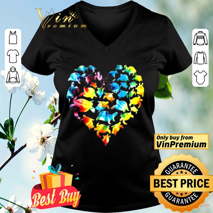 I Love Turtle Heart Color shirt
