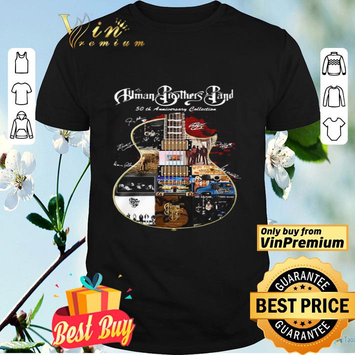 Human Brothers Band 50th Anniversary Collection signatures guitar shirt