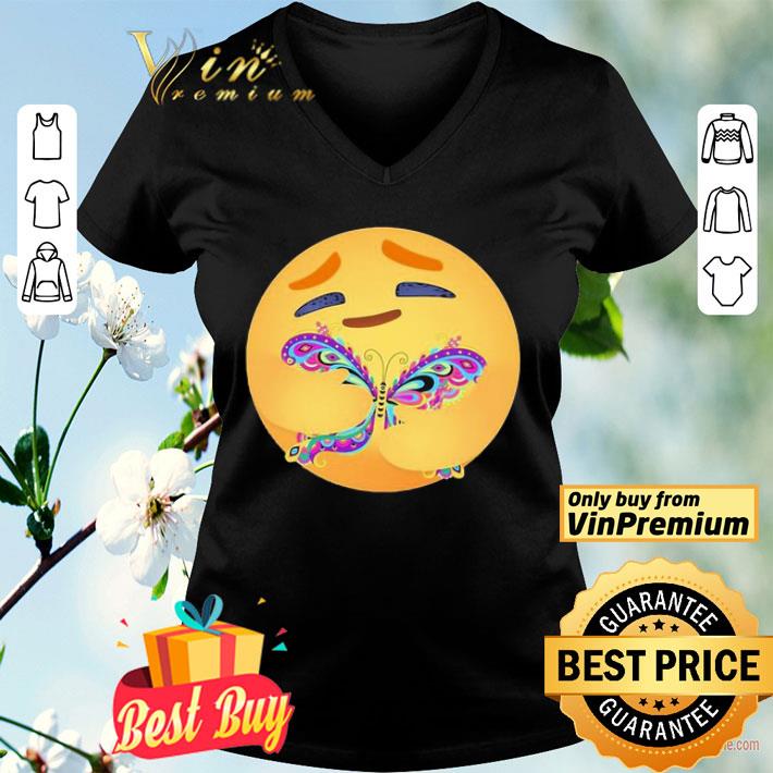 Facebook care emoji hug butterfly shirt