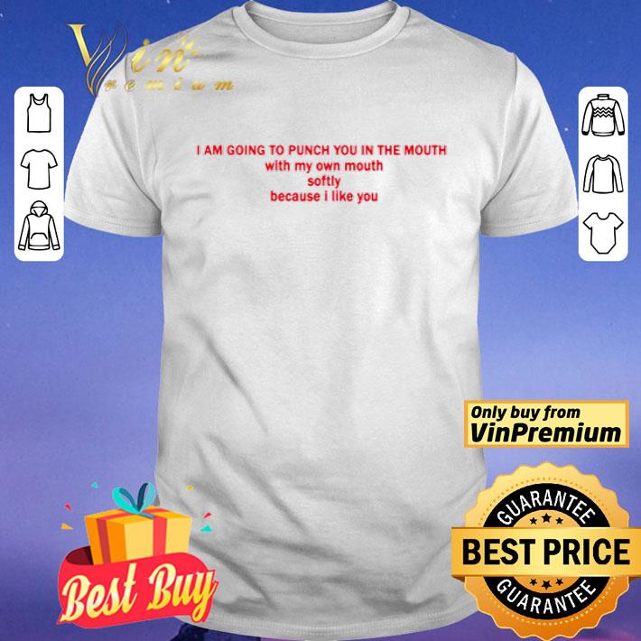 I Am Going To Punch You In The Mouth With My Mouth Softly Because I Like You shirt