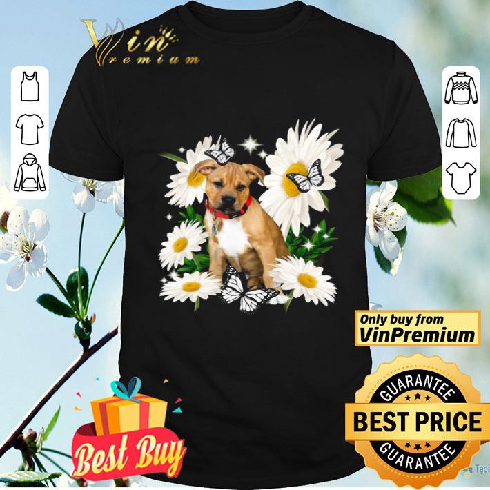 Pitbull Boxer Mix Daisy flower Classic shirt