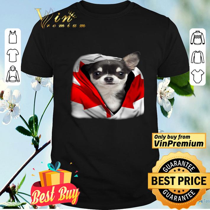 Chihuahua Cape Canada Flag shirt