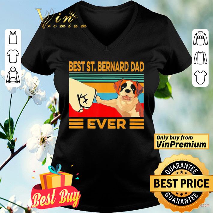Bear St Bernard Dad ever vintage shirt