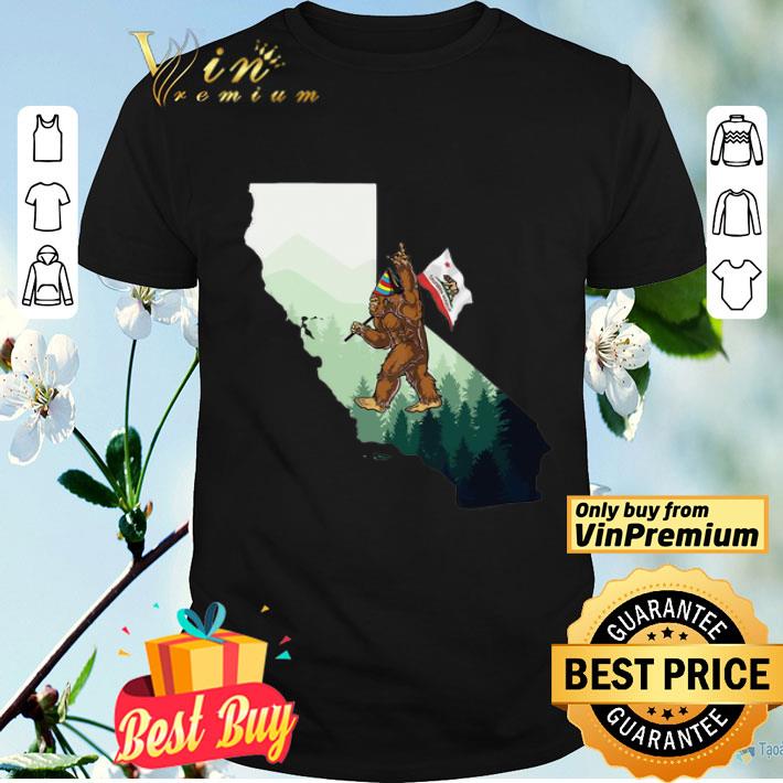 Bigfoot Rock And Roll California Map Shirt – Copy shirt