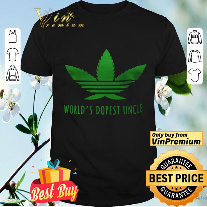 Adidas Cannabis World's Dopest Uncle shirt