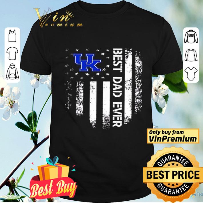 Kentucky Wildcats best dad ever America Flag shirt