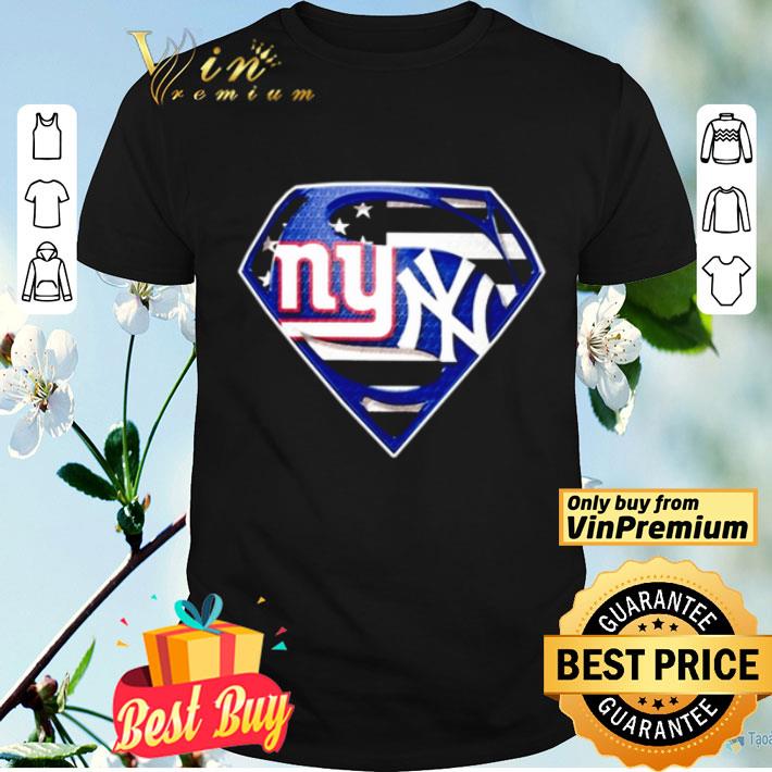 Superman New York Giants vs New York Yankees shirt
