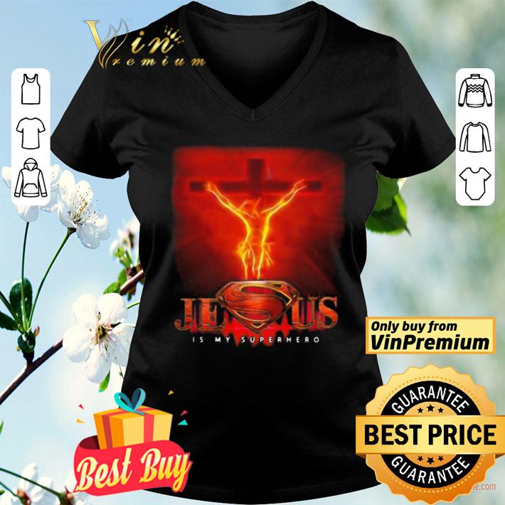 Jesus is my superhero fire shirt