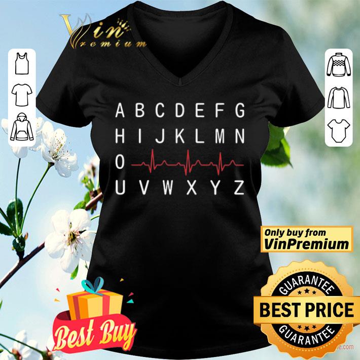 Nurse heartbeat alphabet PQRST shirt