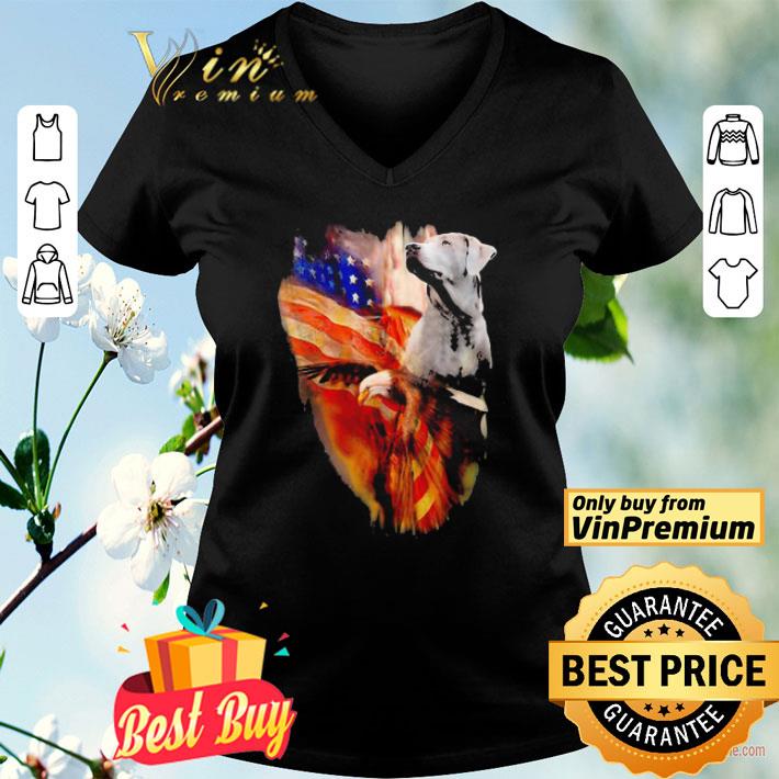 Silver Labrador Retriever American Wings Independence Day shirt