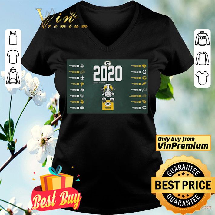 Green bay packers football 2020 season schedule buffalo shirt