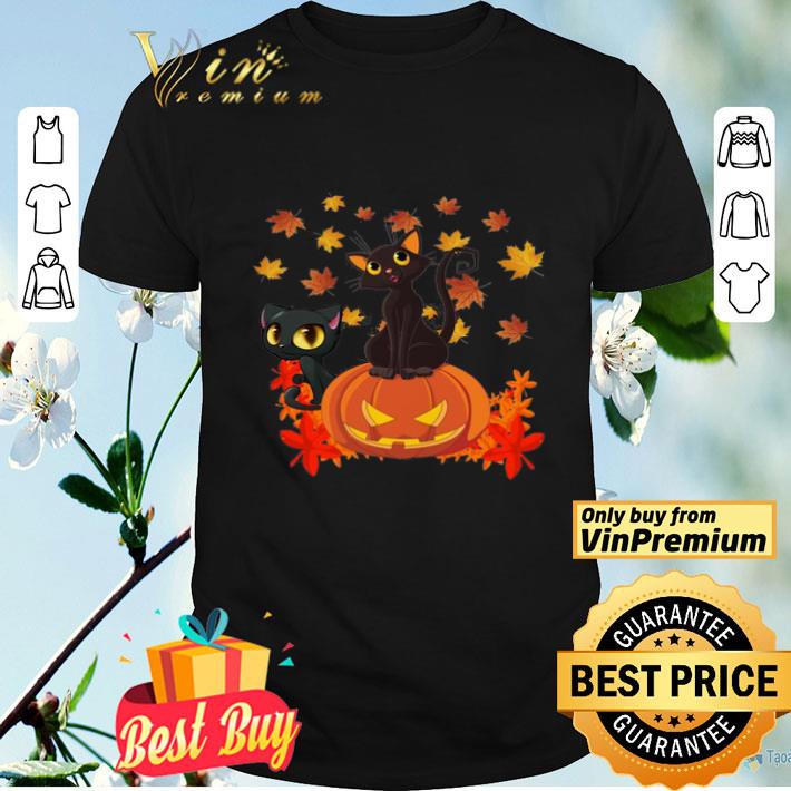 Black Cats Pumpkin Halloween shirt