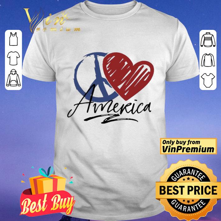 Peace Love American Flag shirt